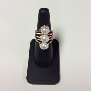 Ted Baker Triple Pearl Ring